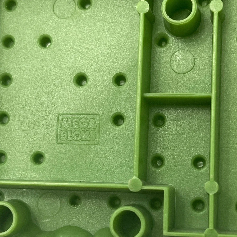 Mega Bloks AM01921 Green Gray Baseplate Replacement Add-On Part Piece